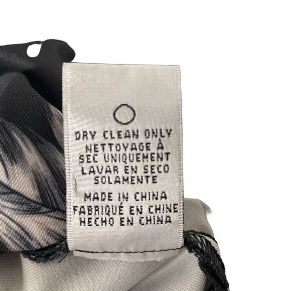 Sachin & Babi Womens Floral Sheath Dress 2 Black White Floral Cap Sleeve Demure - Picture 5 of 7